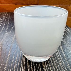 Glassbaby Candle Holder Beluga Gray Glass